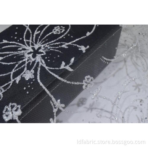 100% Nylon White Foil Mesh Stoff für Braut